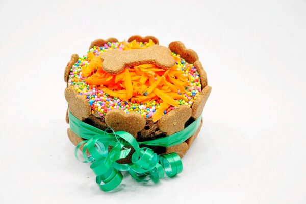 torta cumpleaños redonda para perros Food Pets